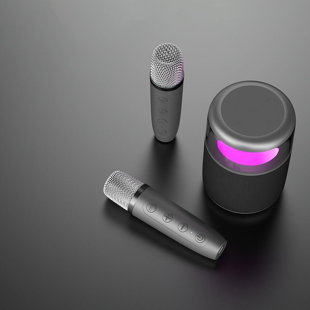 Lenyes S217 RGB Işıklı Karaoke Mikrofonlu Bluetooth Speaker Hoparlör v5.3 Lenyes S217 RGB Işıklı Karaoke Mikrofonlu Bluetooth Speaker Hoparlör v5.3